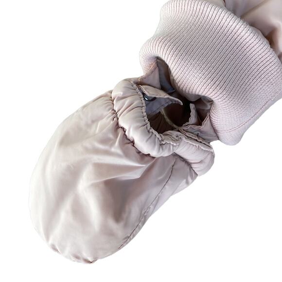 Petit Bateau France Baby Girl Snowsuit Down Filled Bunting Blush Pink 6 Months - Picture 10 of 14